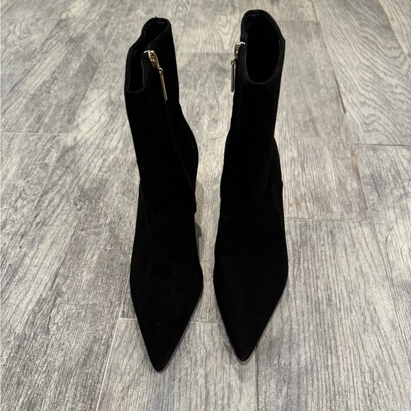 NWOT Larroude black suede mini Kate boots - Picture 5 of 10